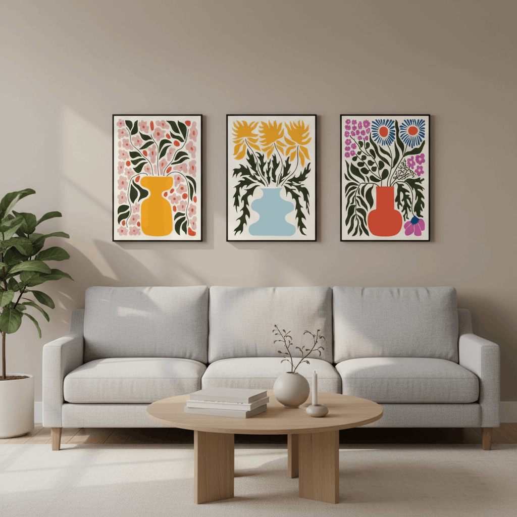 Living Room Wall Art Frame | Premium Home Decor
