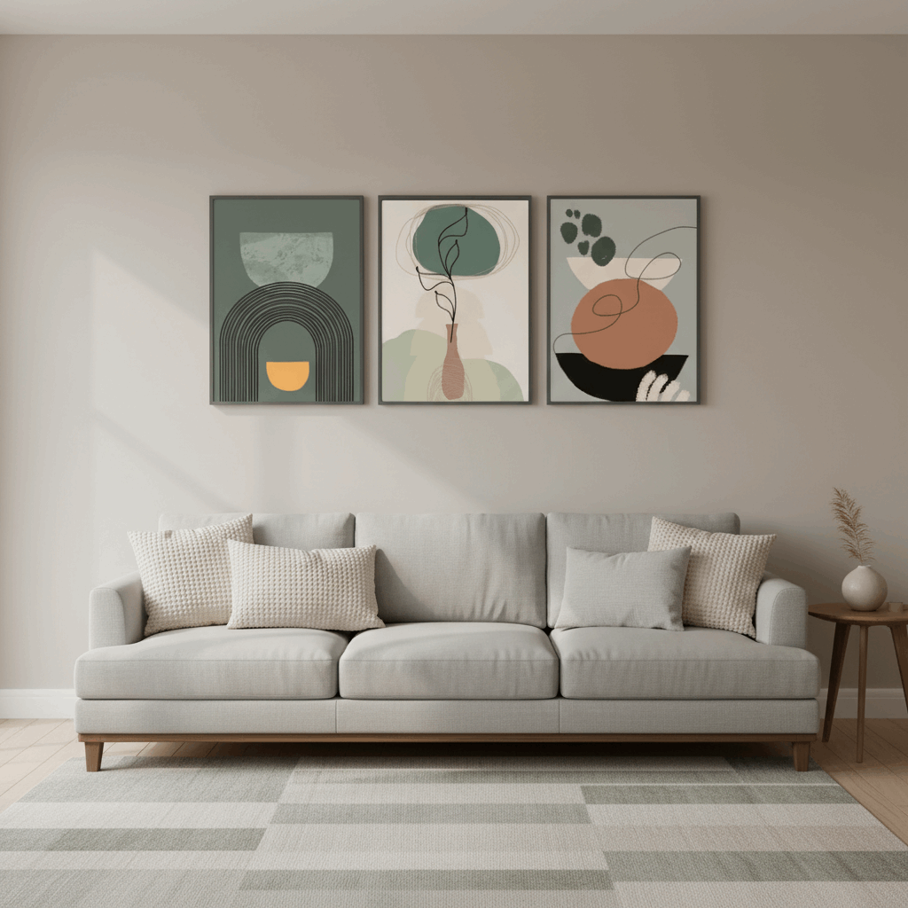 Modern Living Room Wall Frame | Elegant Interior Decor