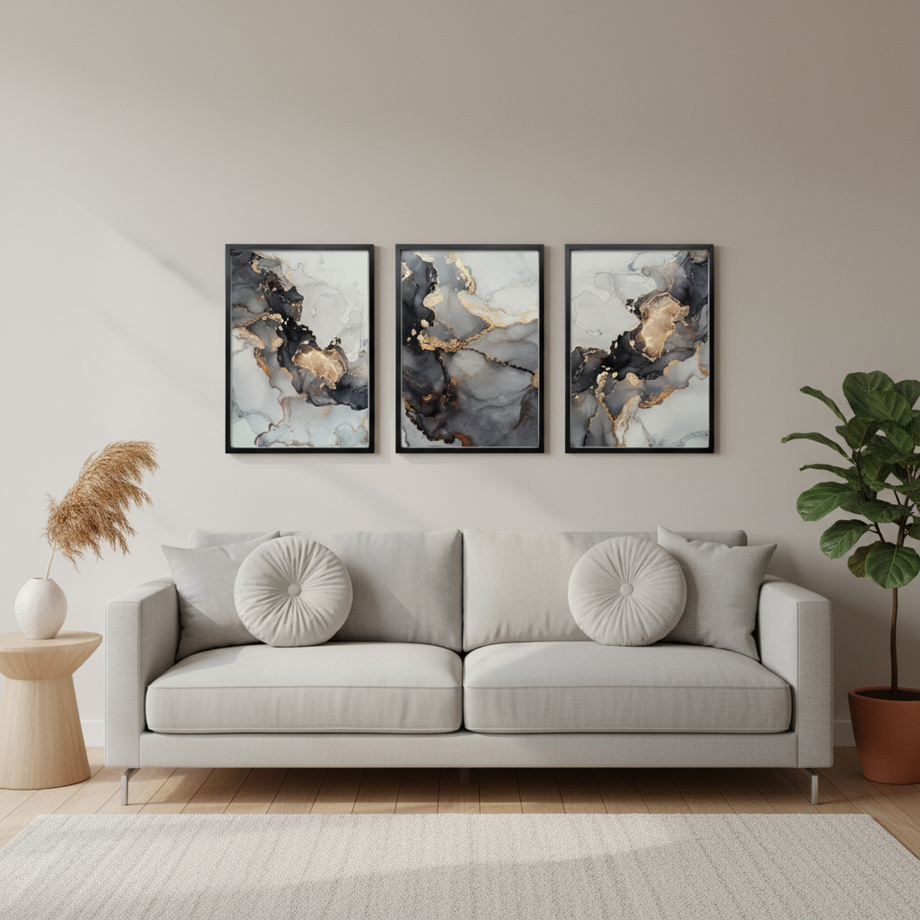 Abstract Canvas Wall Art | Modern Frame Design