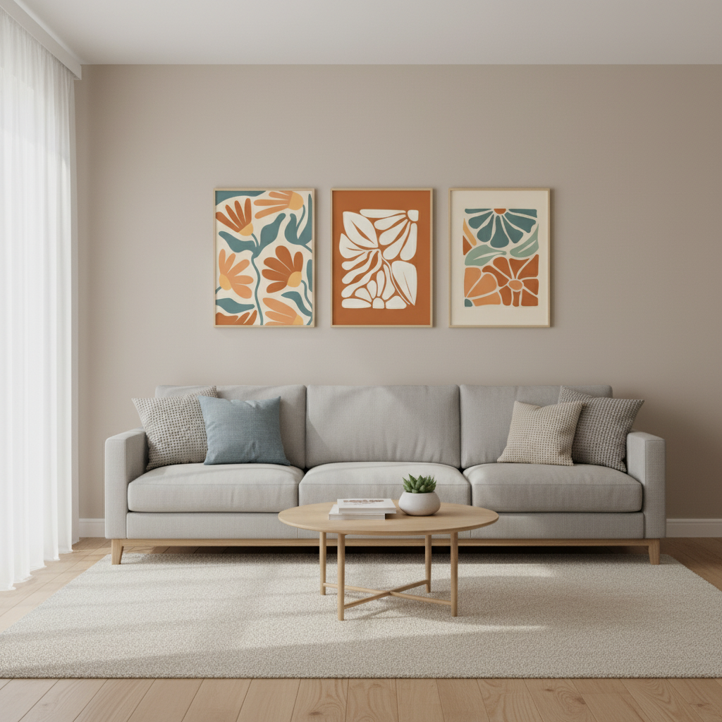 Modern Bedroom Wall Frame | Elegant Interior Decor