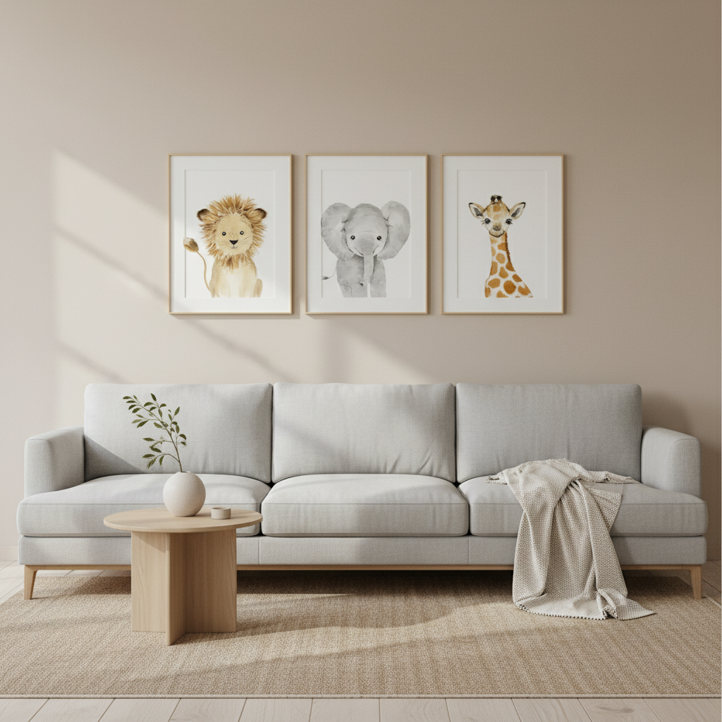 Neutral Bright Wall Frame | Stylish Home Decor Accent