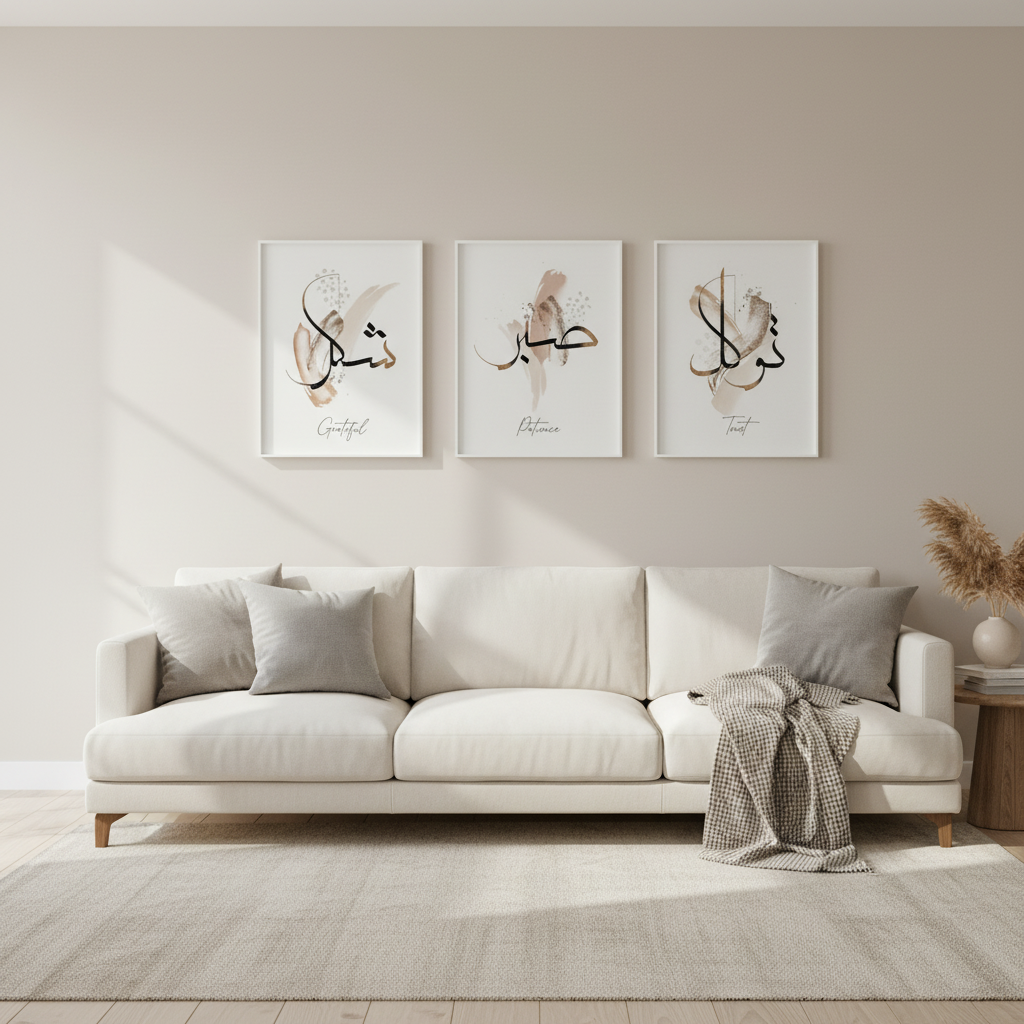 Artistic Calligraphy Wall Frame | Elegant Interior Decor