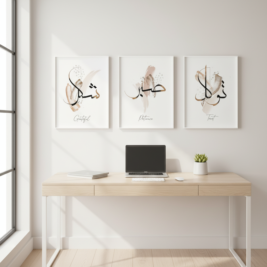 Artistic Calligraphy Wall Frame | Elegant Interior Decor