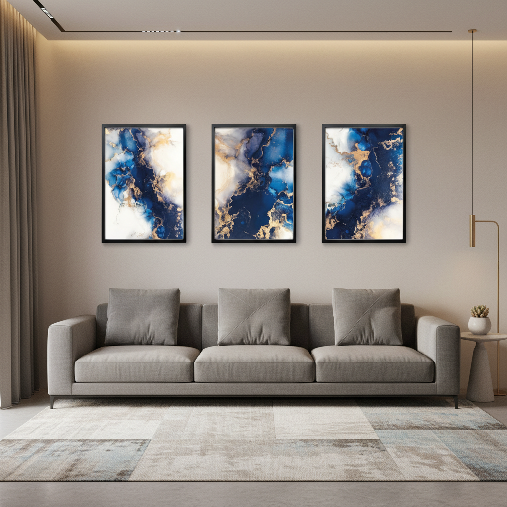 Luxury Abstract Wall Frame | Contemporary Home Decor