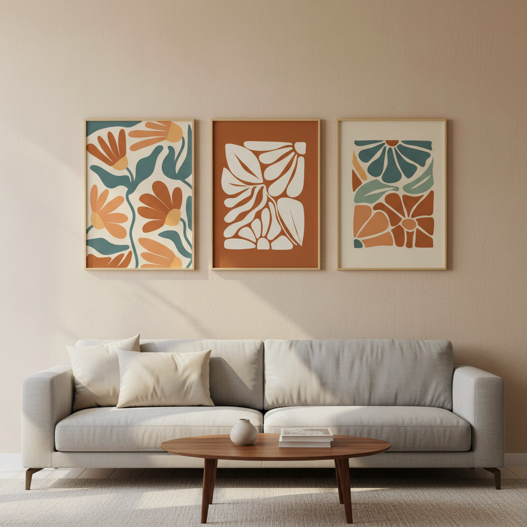 Modern Bedroom Wall Frame | Elegant Interior Decor