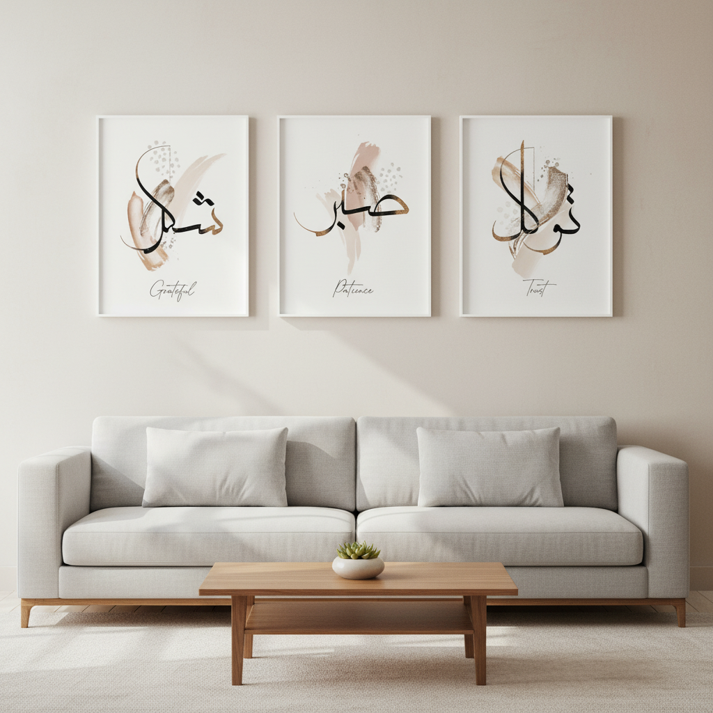 Artistic Calligraphy Wall Frame | Elegant Interior Decor