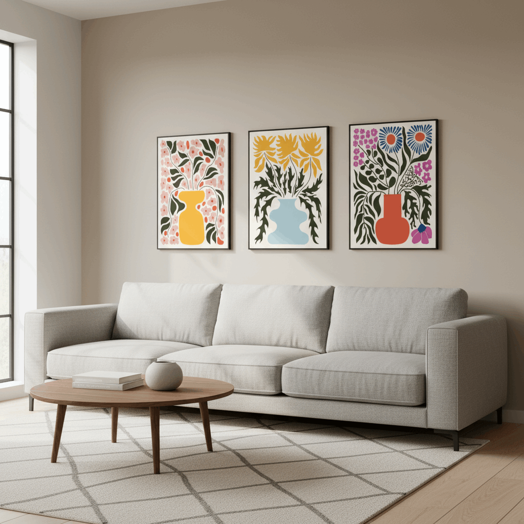 Living Room Wall Art Frame | Premium Home Decor
