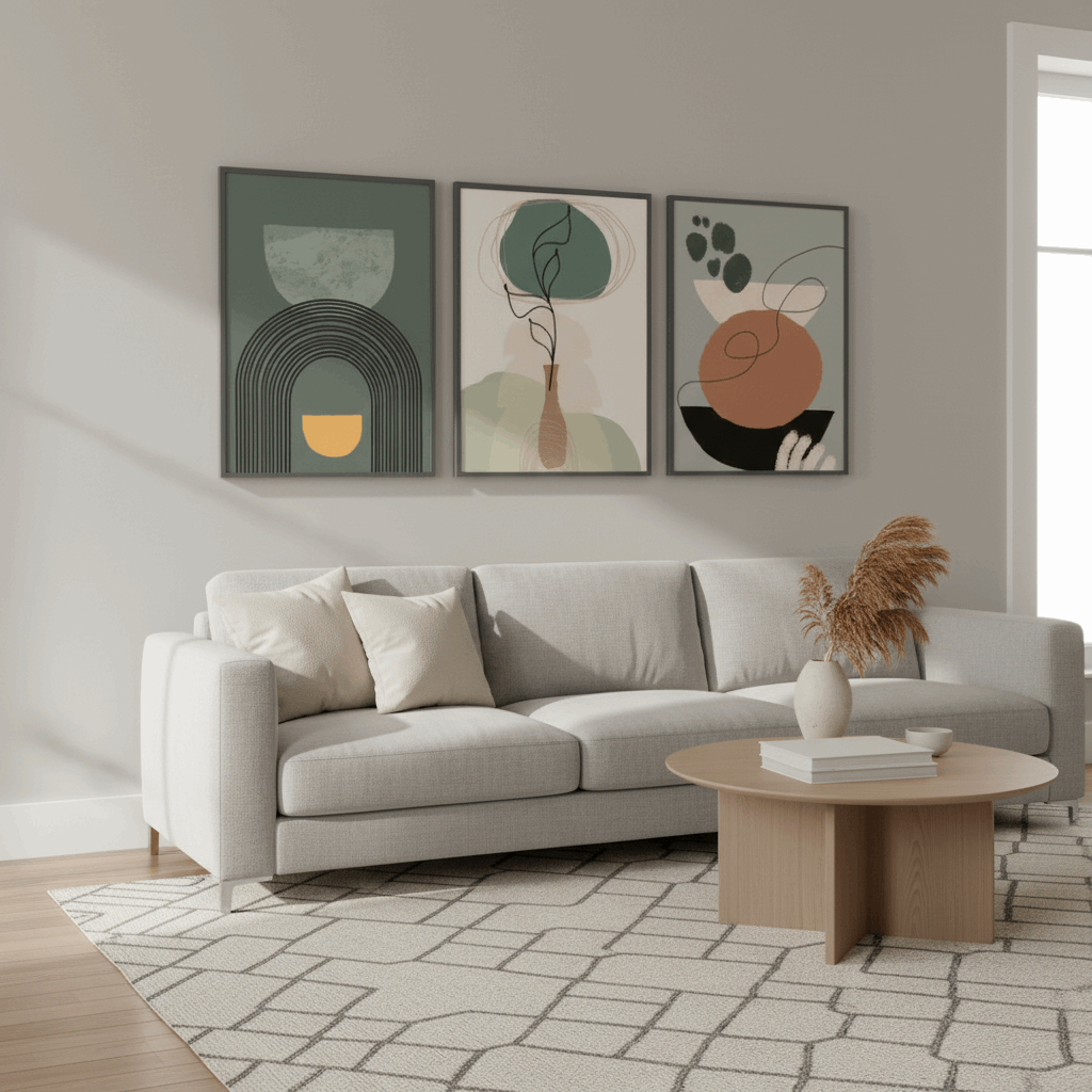 Modern Living Room Wall Frame | Elegant Interior Decor