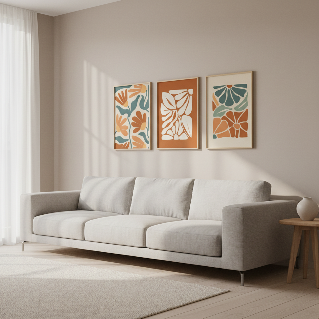 Modern Bedroom Wall Frame | Elegant Interior Decor