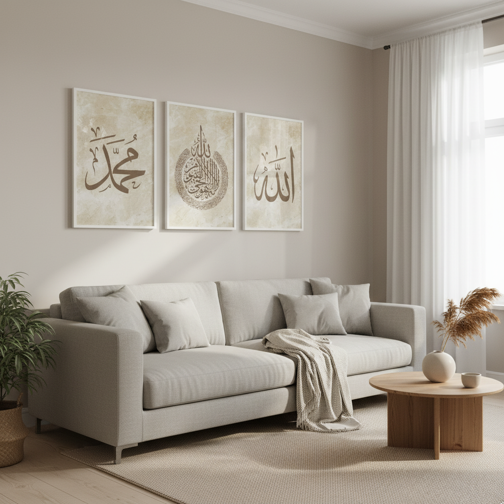 Arabic Calligraphy Wall Frame | Modern Islamic Art
