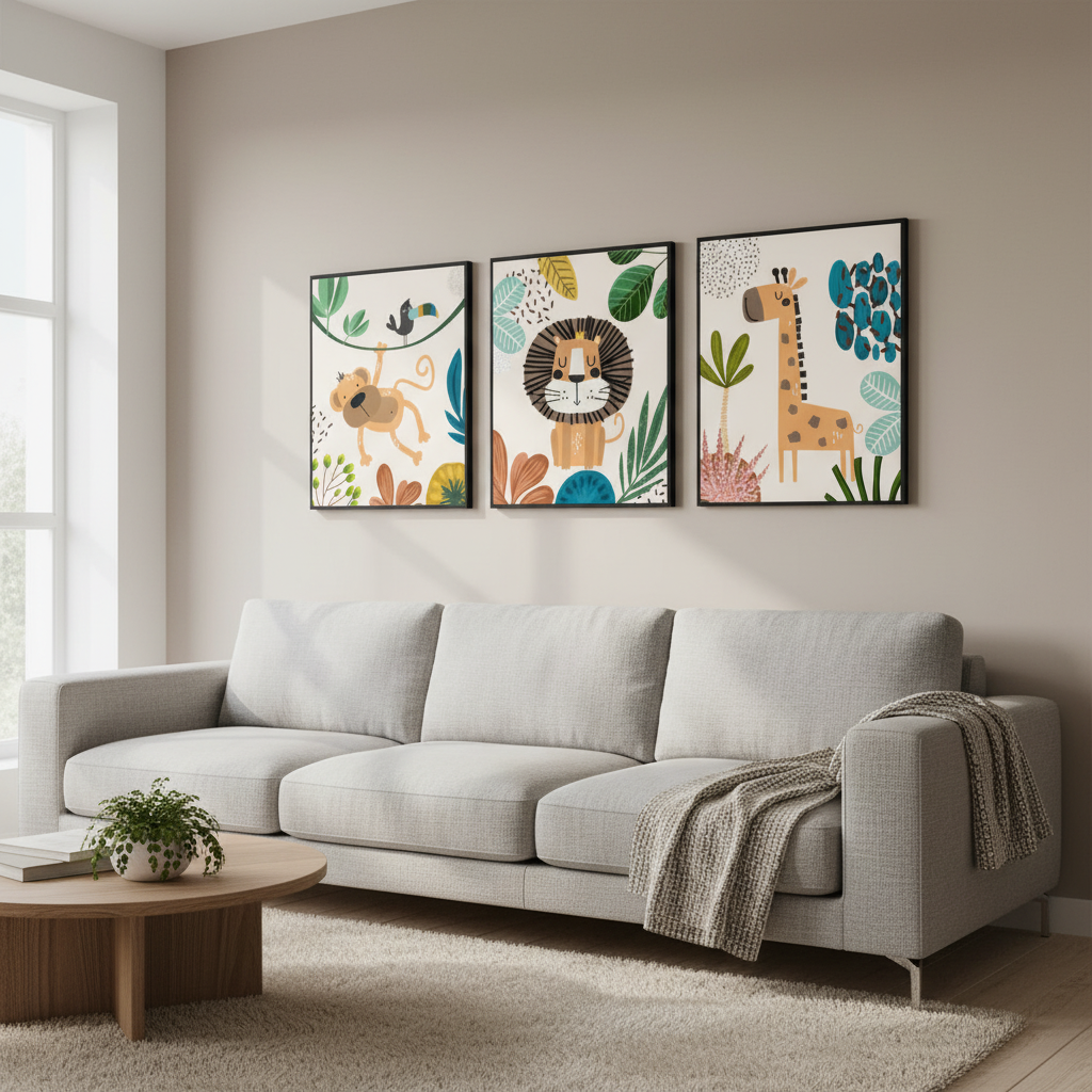 Soft Tone Wall Art Frame | Bright & Airy Home Decor