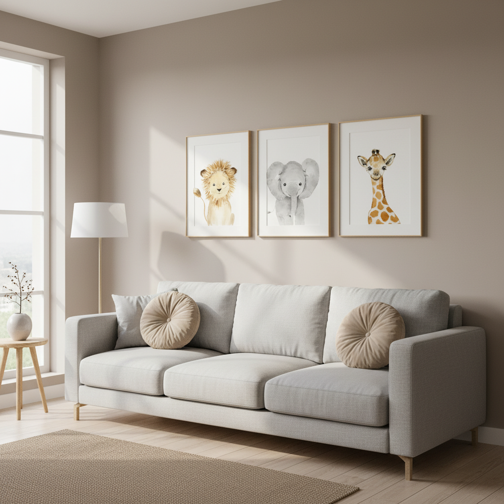 Neutral Bright Wall Frame | Stylish Home Decor Accent