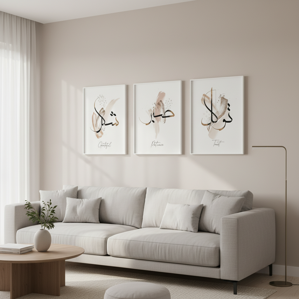 Artistic Calligraphy Wall Frame | Elegant Interior Decor