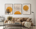 Golden Horizon Wall Frame Set (Set of 3)