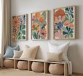 Boho Botanical Floral Digital Printed Wall Art
