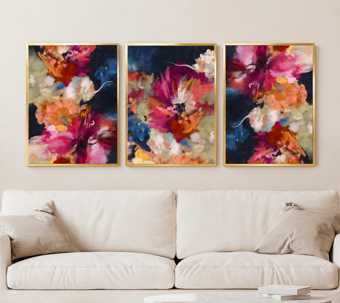 Floral Wall Art Set of 3