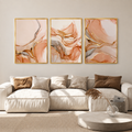 Blush Marble Abstract Wall Art