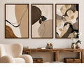 Modern Neutral Abstract & Floral Digital Printed Wall Art