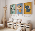 Jungle Adventure Kids Wall Frames Set of 3