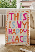 This Is My Happy Place – Modern Typography Wall Art