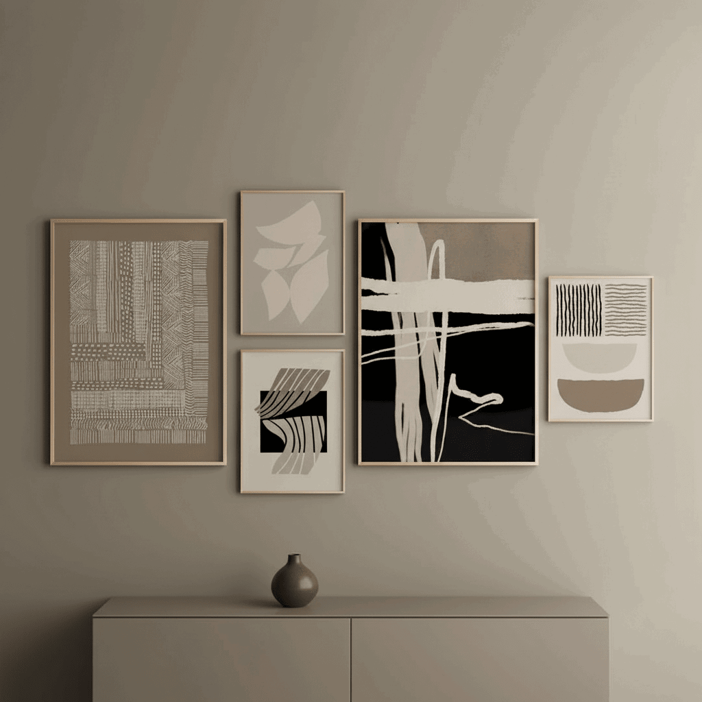 Contemporary Abstract Wall Art | Premium Canvas Frame - HomeStories