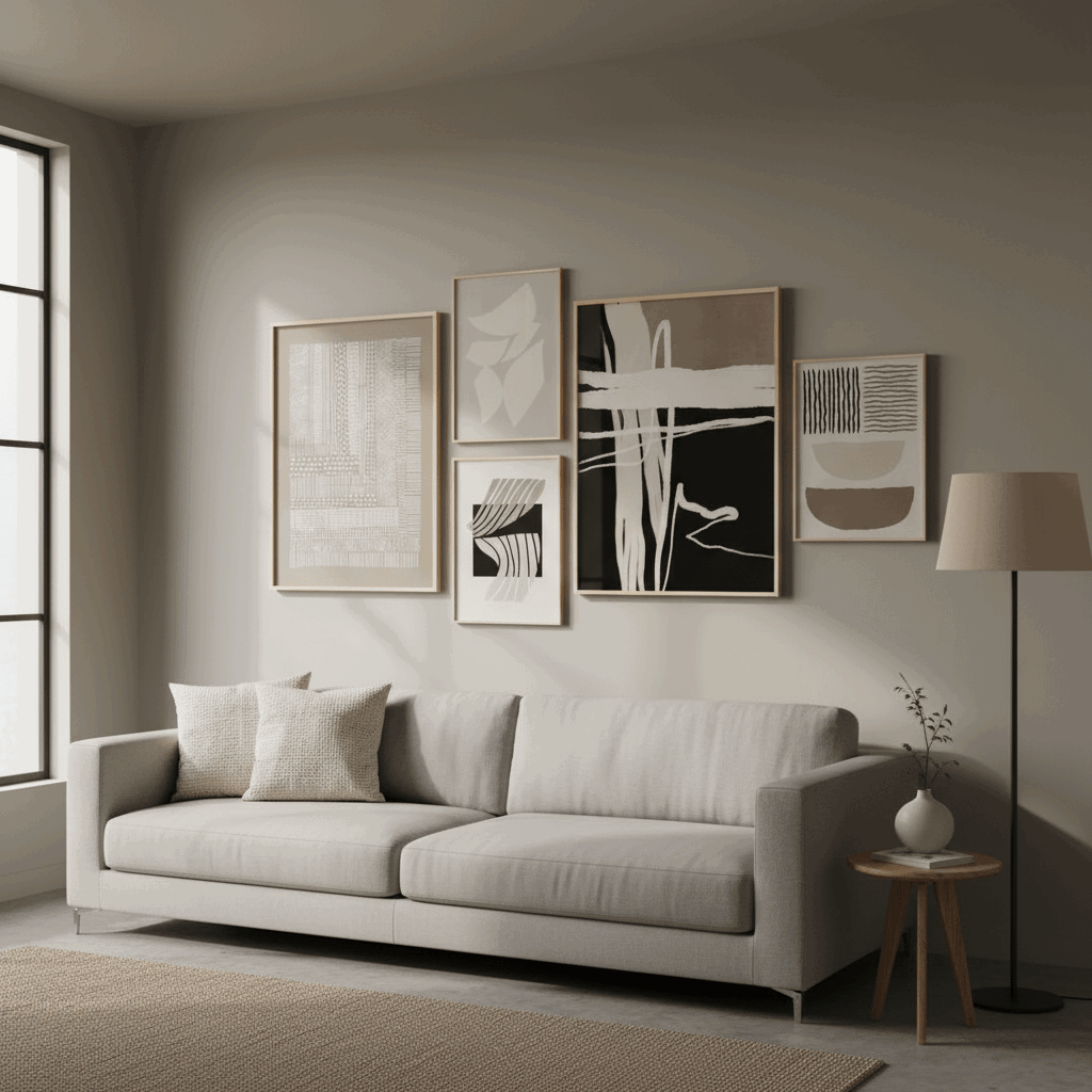 Contemporary Abstract Wall Art | Premium Canvas Frame - HomeStories