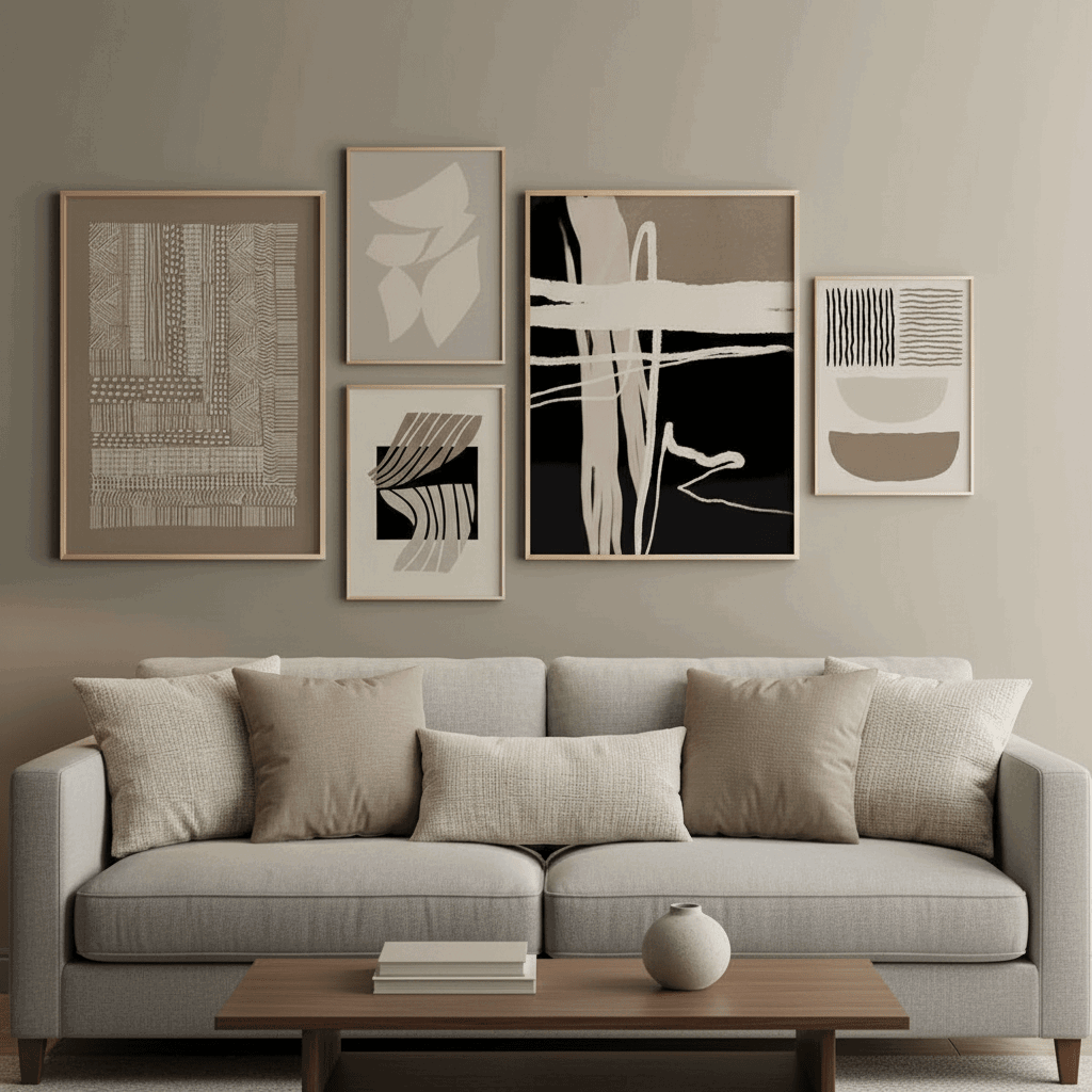Contemporary Abstract Wall Art | Premium Canvas Frame - HomeStories