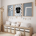 Kids Football Wall Frame Set of 3
