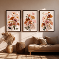 Floral Wall Art Set of 3