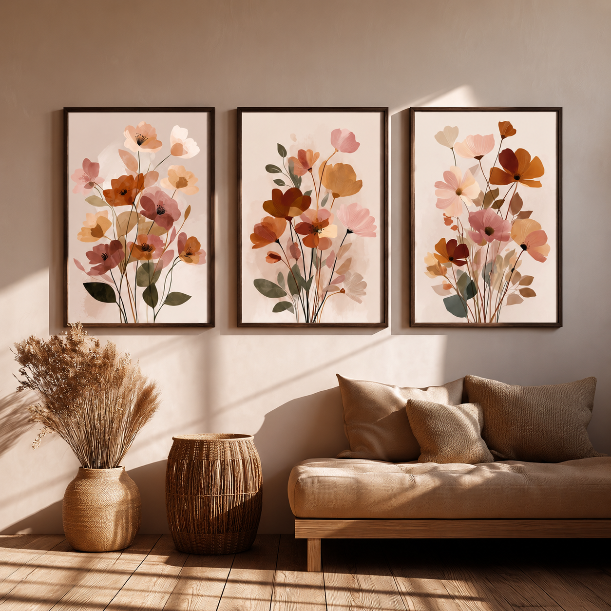 Floral Wall Art Set of 3