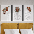 Floral Wall Art Set of 3