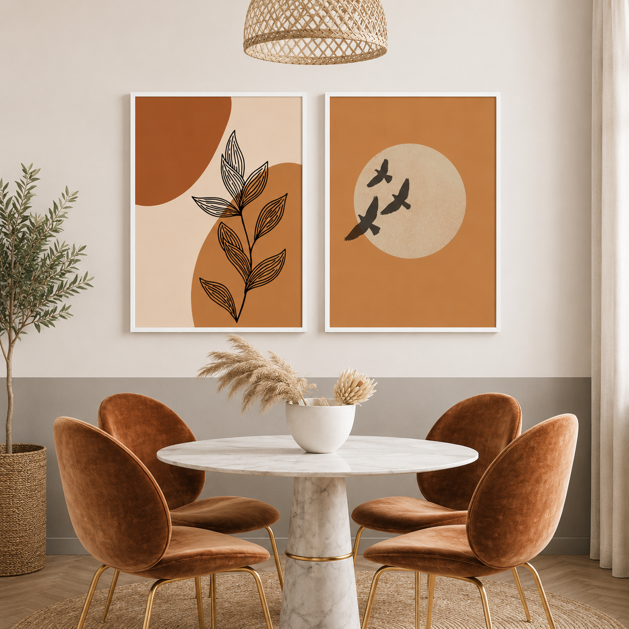 Modern Wall Art Set of 2