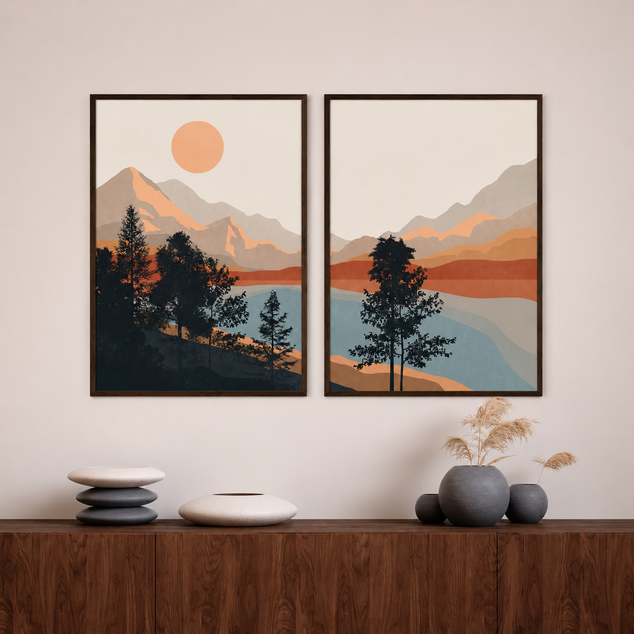 Modern Wall Art Set of 2