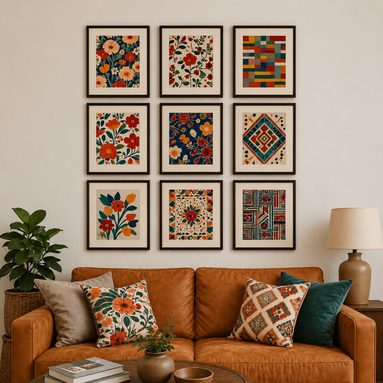 Modern Abstract Gallery Wall Frames