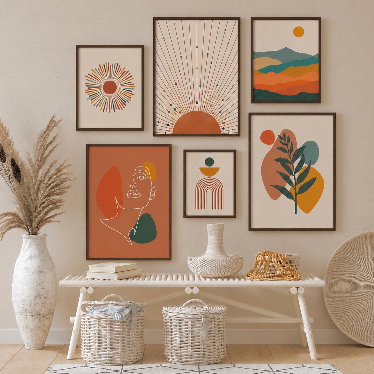 Modern Abstract Gallery Wall Frames
