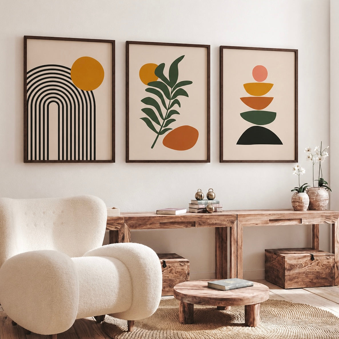 Floral Wall Art Set of 3
