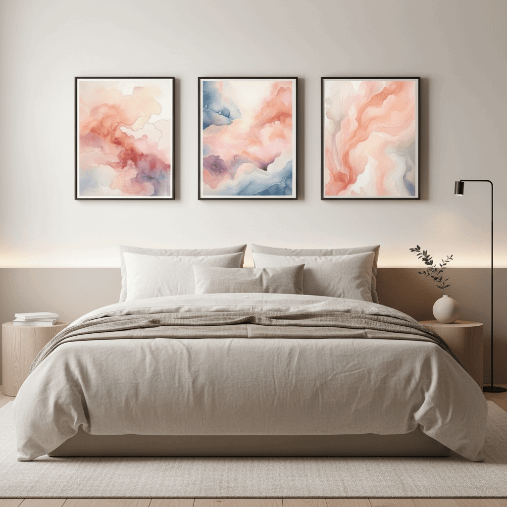 Luxury Living Room Wall Art Set Of 3 | Stylish Home Accent - HomeStories