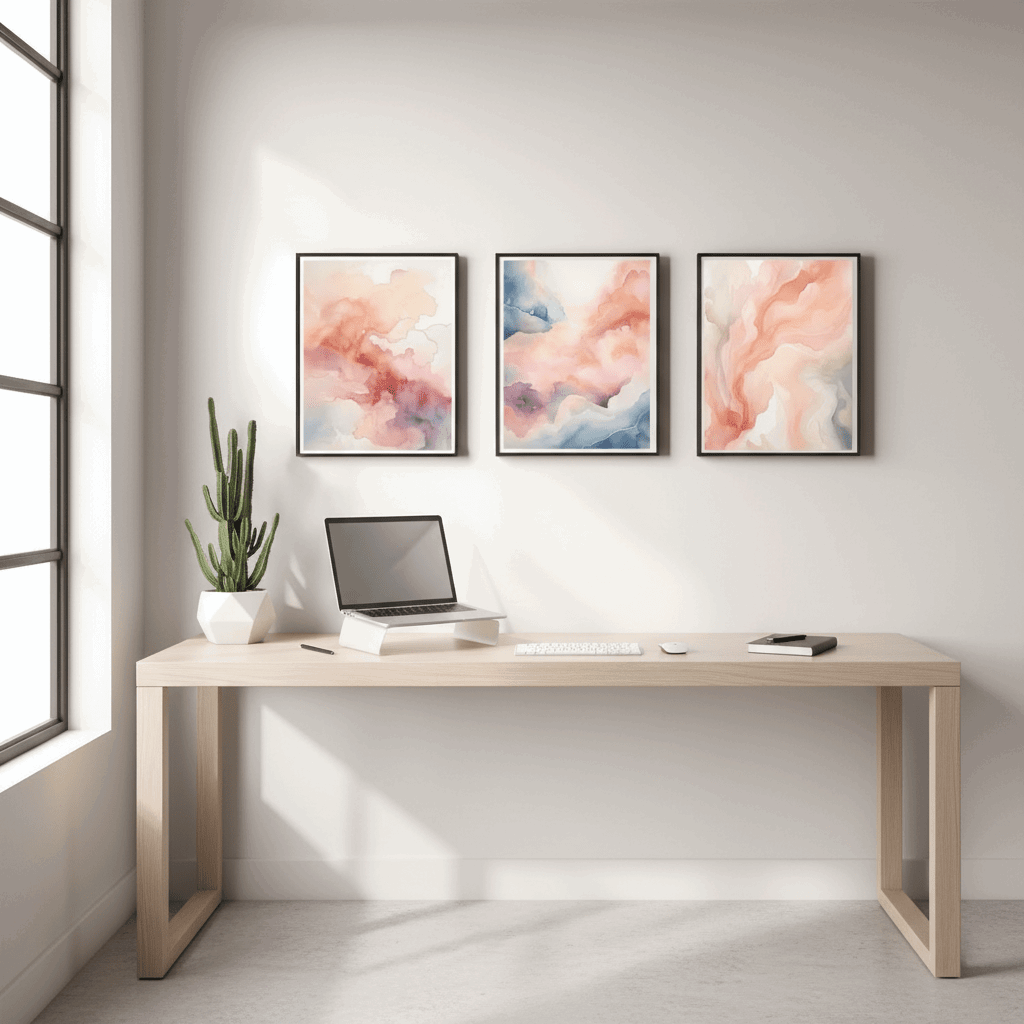 Luxury Living Room Wall Art Set Of 3 | Stylish Home Accent - HomeStories