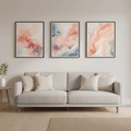 Luxury Living Room Wall Art Set Of 3 | Stylish Home Accent - HomeStories