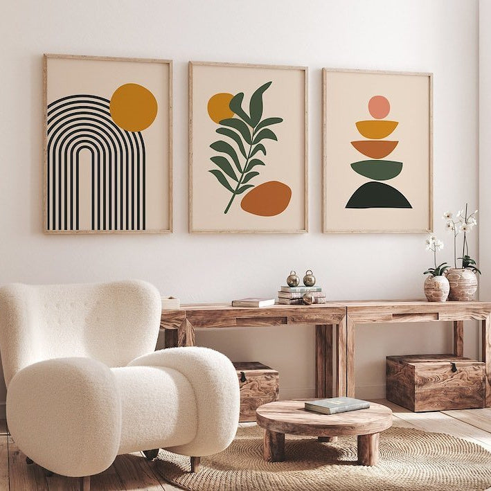 Minimal Bright Wall Art | Elegant Room Decor Frame - HomeStories