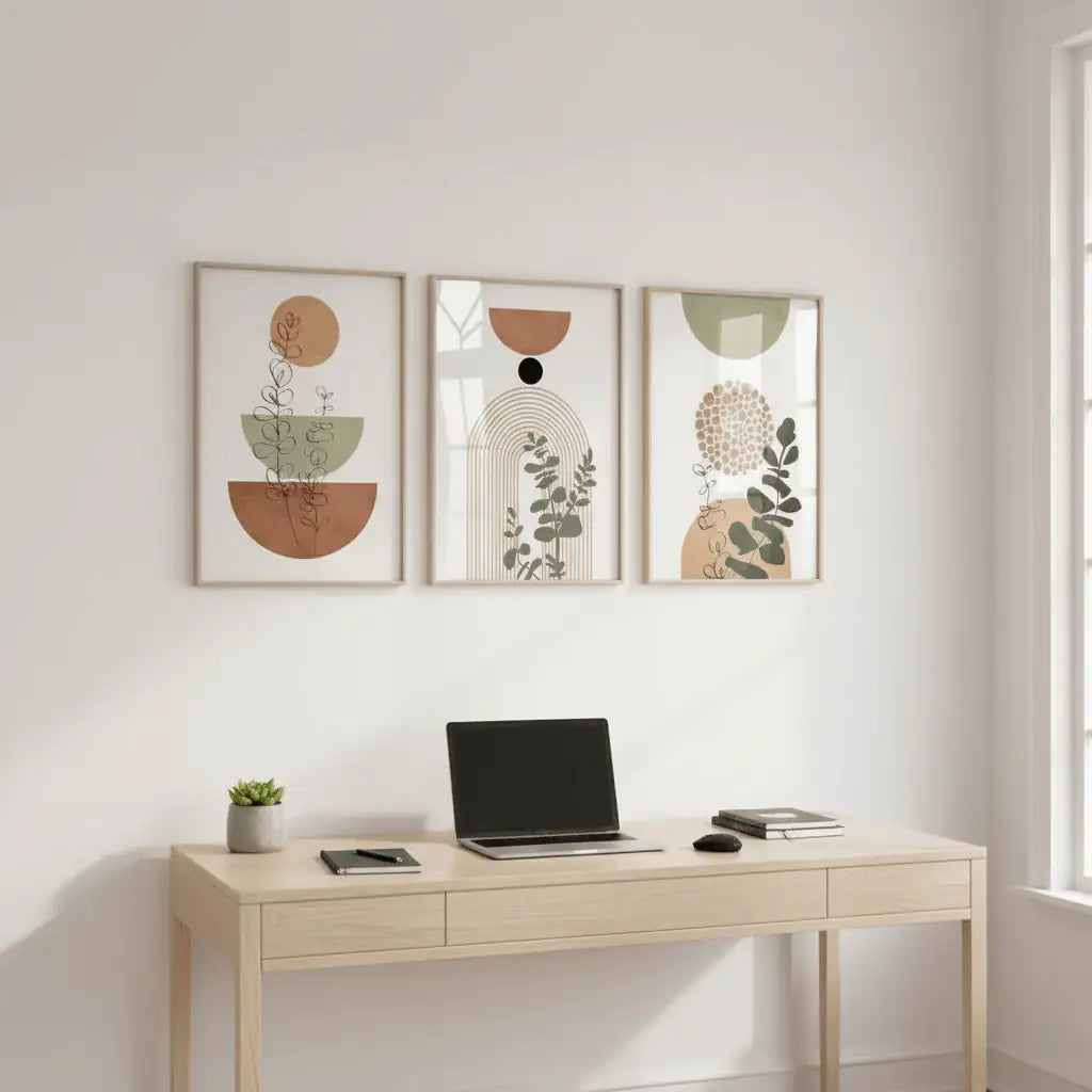 Modern Bright Wall Art Frame | Elegant Living Space Decor - HomeStories