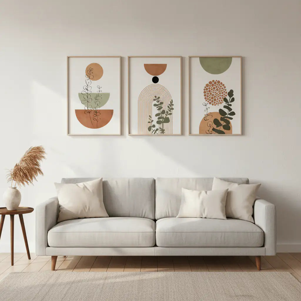 Modern Bright Wall Art Frame | Elegant Living Space Decor - HomeStories